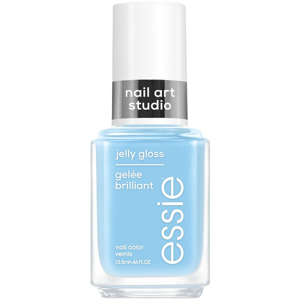 essie Nail Art Studio  jelly gloss nail polish, vegan, sheer blue, sky jelly - 0.46 fl oz