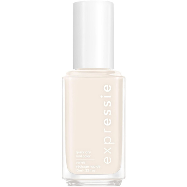 essie expressie quick dry nail polish, vegan formula, white, Daily Grind - 0.33 fl oz