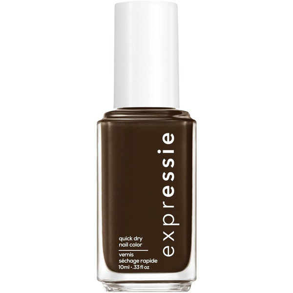essie Expressie Quick-Dry Nail Polish, Blackened Dark Chocolate Brown, Take The Espresso - 0.33 fl oz