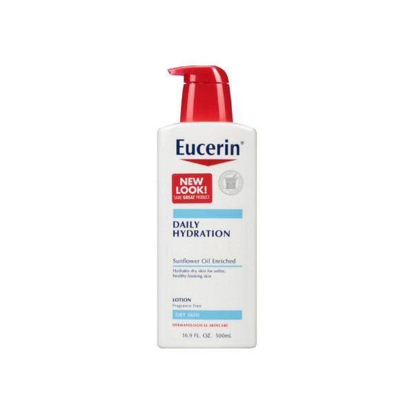 Eucerin Daily Hydration Moisturizing Lotion, Fragrance Free 16.9 Oz