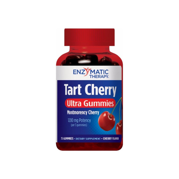 Enzymatic Therapy Tart Cherry Ultra Gummies Supplement, Cherry 75 Ea