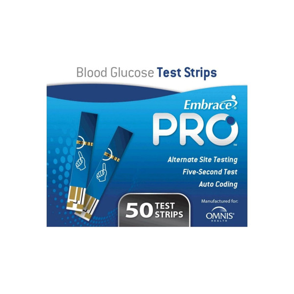 Embrace Pro Blood Glucose Test Strips, 50 Ea