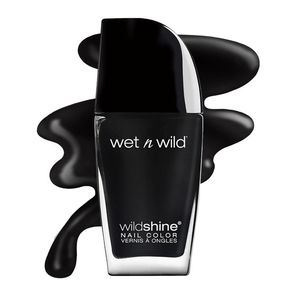 Wet n Wild Wild Shine Nail Color Black Creme - 1 Ct
