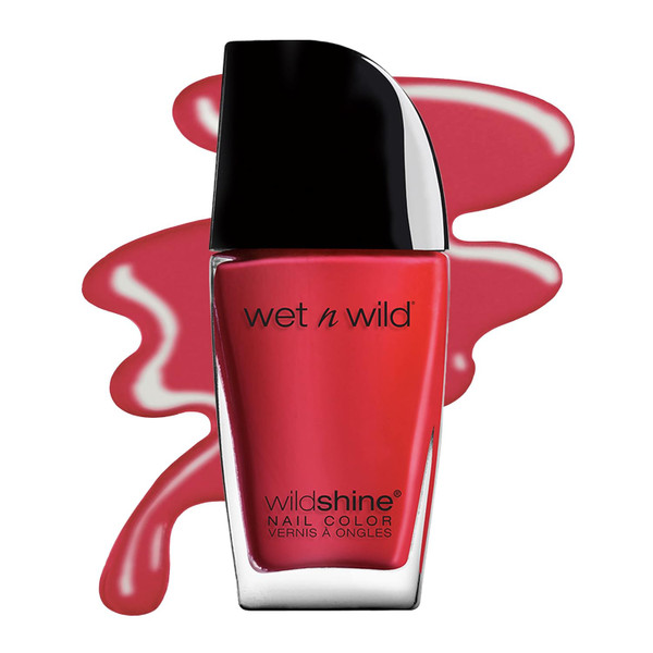 wet n wild Wild Shine Nail Color Red Red - 0.41 fl oz