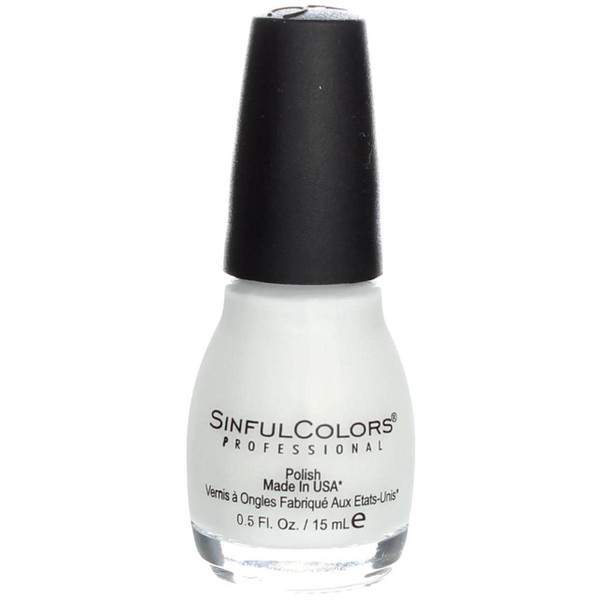 Sinful Colors Professional Nail Polish 101 Show Me White - 0.5 fl oz