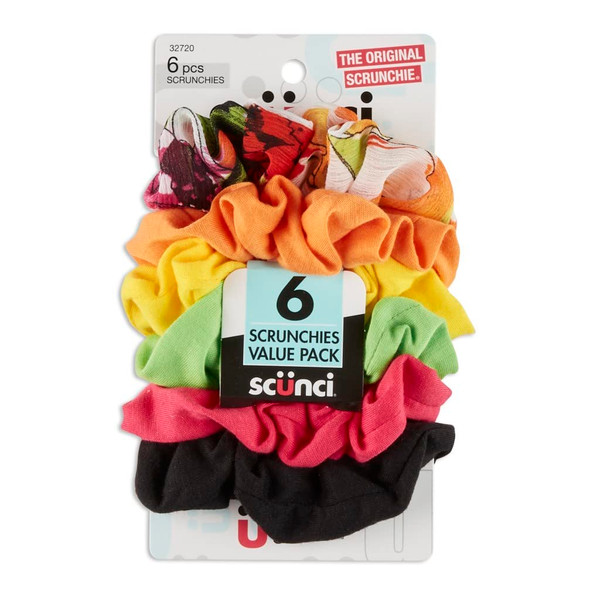 Scunci Assoted Scrunchies - 6 Ct