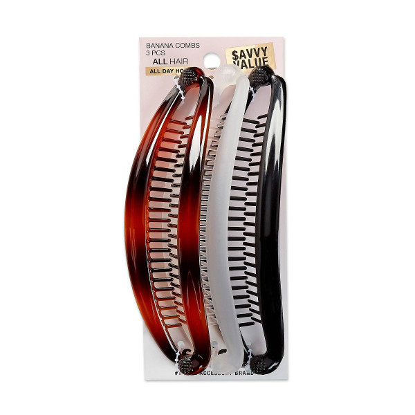 Sc++nci U Got This Flat Banana Combs - 3 Ct
