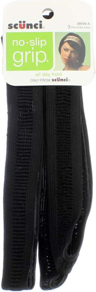 Sc++nci No-Slip Grip Stretch Headwraps - 3 Ct