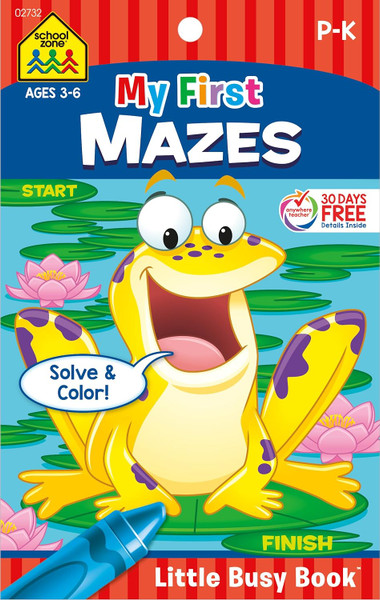 School Zone My First Mazes Little Busy Book - 48 Pages