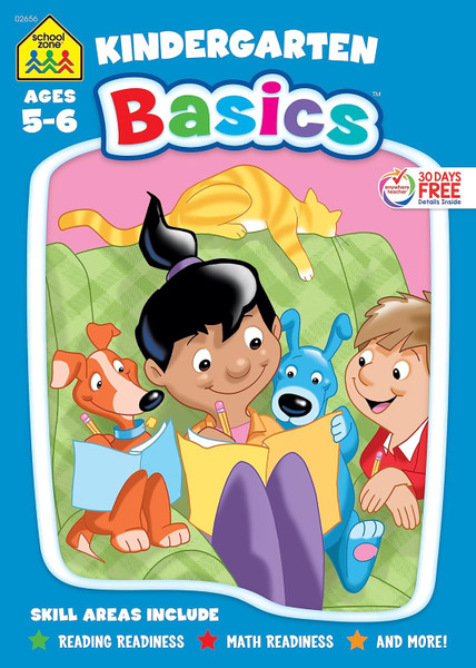 School Zone Kindergarten Basics Workbook - 96 Pages