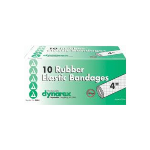 Dynarex Elastic Bandages (10Cm) Latex Free 4",  10 Ea