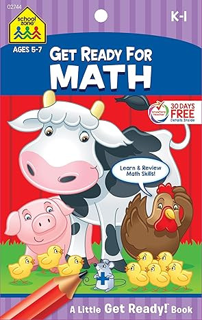 School Zone Get Ready For Math! A Little Get Ready! - 48 Pages