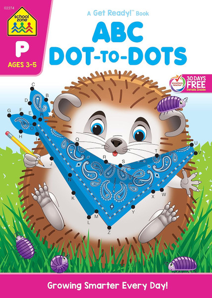 School Zoon An Activity Zone Book Dot-to-Dots Alphabet - 64 Pages