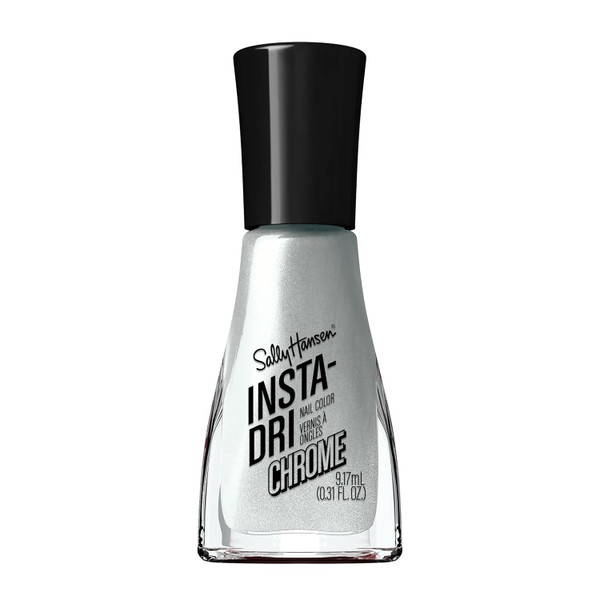 Sally Hansen Insta-Dri Nail Polish, Chrome Collection Polar Platinum - 0.31 fl oz
