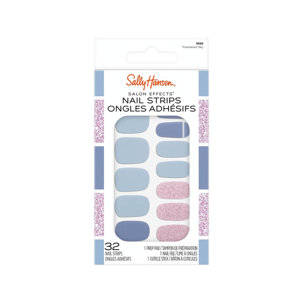 Sally Hansen Salon Effects Nail Strips Nail Polish Call of Blue-ty - 32 Ct