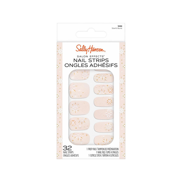 Sally Hansen Salon Effects Nail Strips Nail Polish Orchids Bloom - 32 Ct