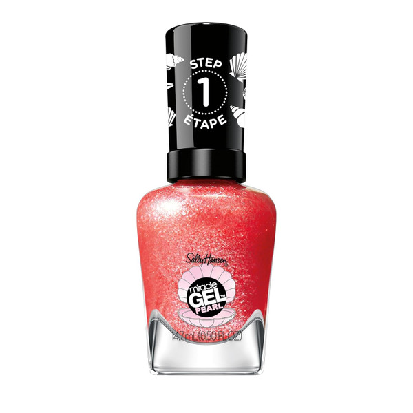 Sally Hansen Miracle Gel Nail Polish Modern Pearl Collection 907 Rare Red Pearl - 0.5 Fl Oz