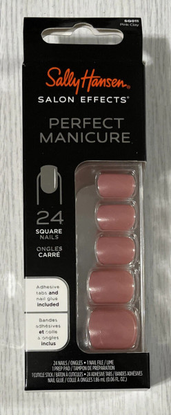 Sally Hansen Salon Effects Perfect Manicure Nails Kit Pink Clay - 24 Ct