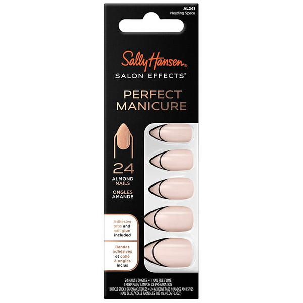 Sally Hansen Salon Effects Perfect Manicure Nails Kit Needing Space, 24 count