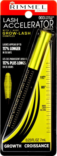 Rimmel Lash Accelerator Mascara Extreme Black - 0.23 fl oz