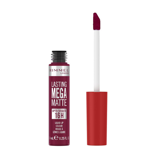 Rimmel London Lasting Mega Matte Liquid Lipstick 940 Rock Me Purple - 0.25 fl oz