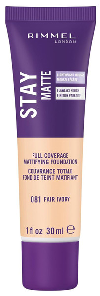 Rimmel London Stay Matte Liquid Mousse 081 Fair Ivory - 1 fl oz