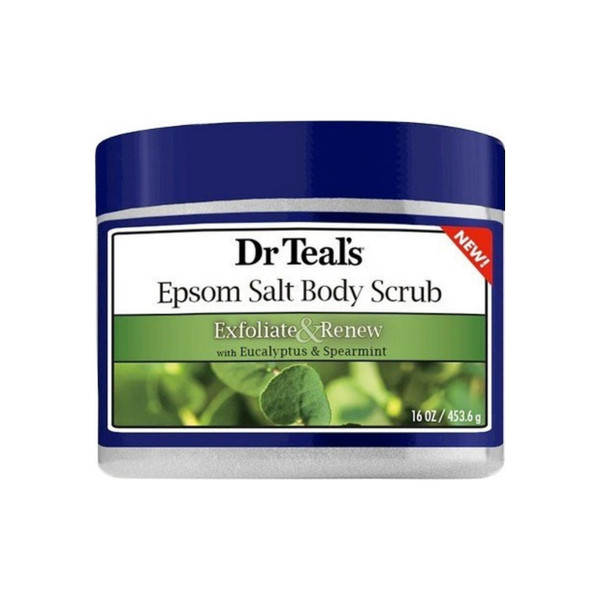 Dr Teal'S Exfoliate & Renew Eucalyptus & Spearmint Epsom Salt Body Scrub, 16 Oz