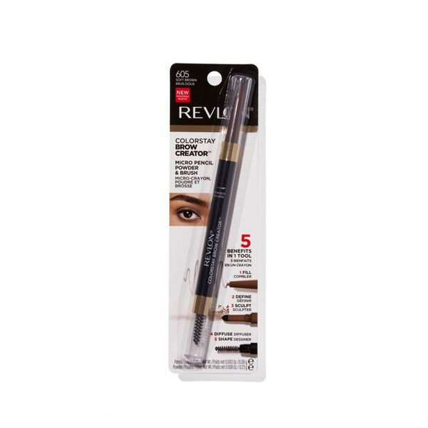 REVLON ColorStay Brow Creator Brow Pencil & Powder 605 Soft Brown - 1 Ct