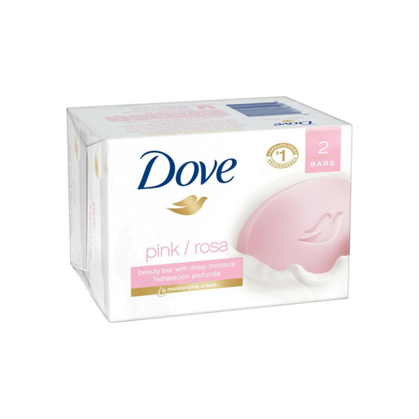 Dove Beauty Bar Pink 4 Oz, 2 Bar