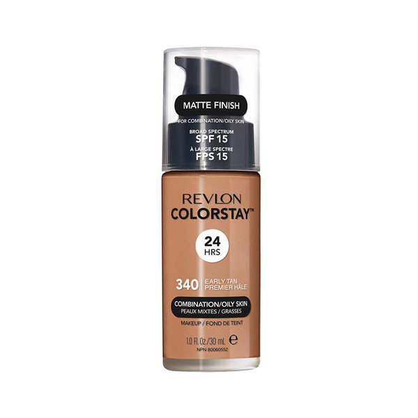 REVLON ColorStay Longwear Makeup for Combination & Oily Skin 340 Early Tan - 1 fl oz
