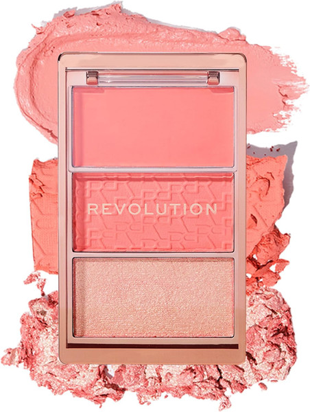 REVOLUTION Blush Icon Palette Authentic Peach - 1 Ct