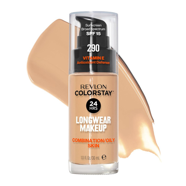 REVLON ColorStay Longwear Makeup for Combination & Oily Skin 175 Natural Ochre - 1 FL OZ