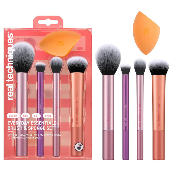 Real Techniques By Sam & Nic Everyday Essentials Makeup Brush Set - 1 Pack
