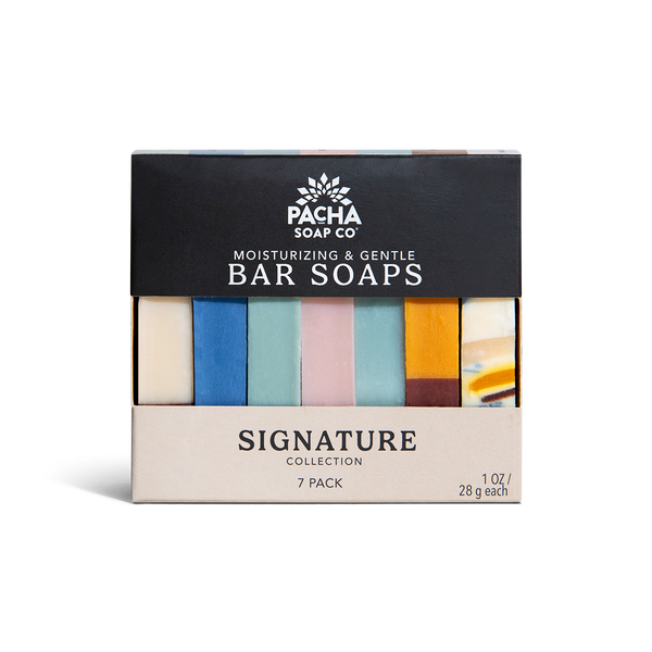 Pacha Soap Co. Bar Soap Variety Set Signature Scents - 7 oz
