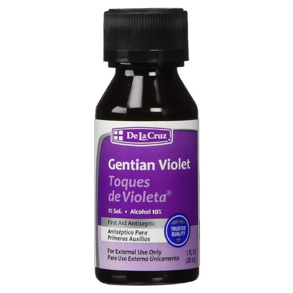 De La Cruz Gentian Violet First Aid Antiseptic Liquid 1 Oz