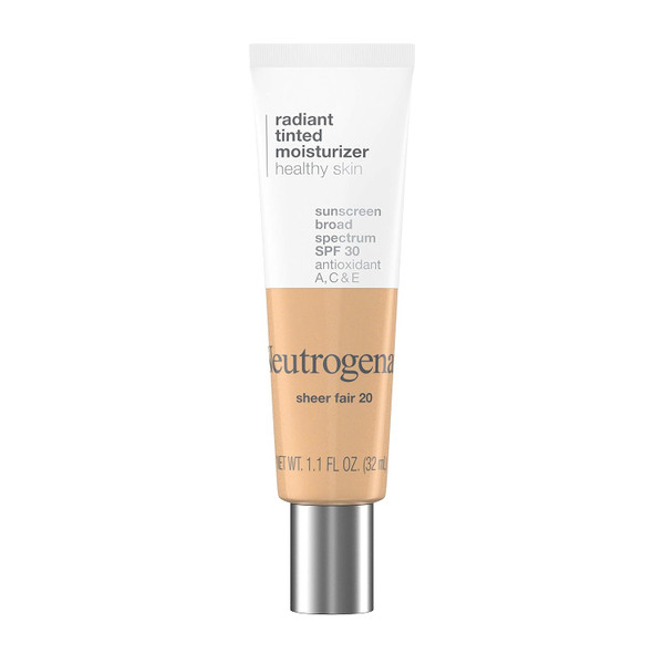 Neutrogena Radiant Tinted Face Moisturizer Sheer Ivory 10 - 1.1 fl oz