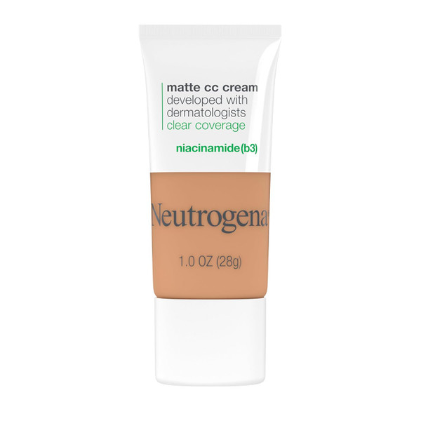 Neutrogena Clear Coverage Flawless Matte CC Cream Wheat - 1 oz