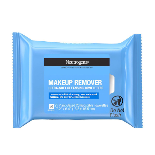Neutrogena Makeup Remover Facial Cleansing Towelettes & Wipes - 21 ct