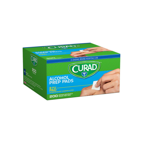 Curad Alcohol Prep Pads 200 Ea