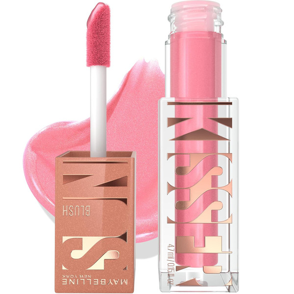 Maybelline Sunkisser Multi-use Liquid Blush, Blendable Formula, Blazing Blush - 0.15 fl oz