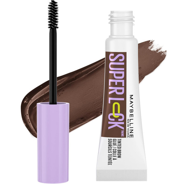 Maybelline Super Lock Brow Glue Eyebrow Gel Deep Brown - 1 Ct