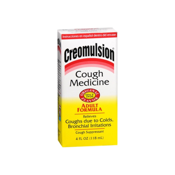 Creomulsion Cough Medicine Adult Formula 4 Oz