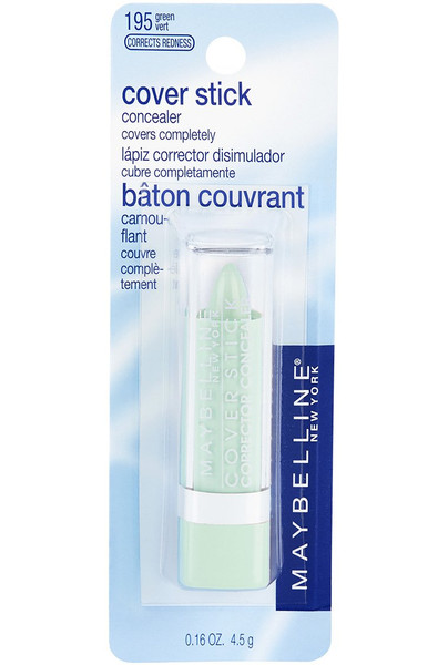 Maybelline Cover Stick Corrector Concealer, Green Corrects Redness - 0.16 oz