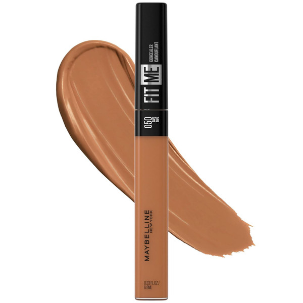 Maybelline Fit Me Liquid Concealer Makeup, Natural Coverage, Oil-Free, Café - 0.23 fl oz