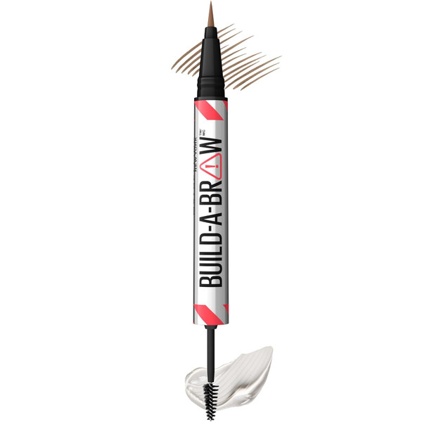 Maybelline  Build-A-Brow 2-in-1 Brow Pen and Sealing Gel, Soft Brown - 0.05 fl oz