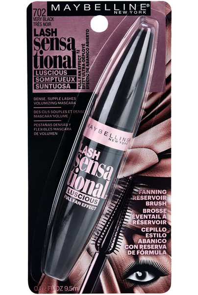 Maybelline Lash Sensational Luscious Washable Mascara, Very Black - 0.32 fl oz