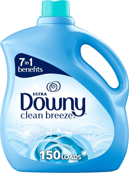 Downy Ultra Laundry Liquid Fabric Softener, Clean Breeze, 111 Fl Oz