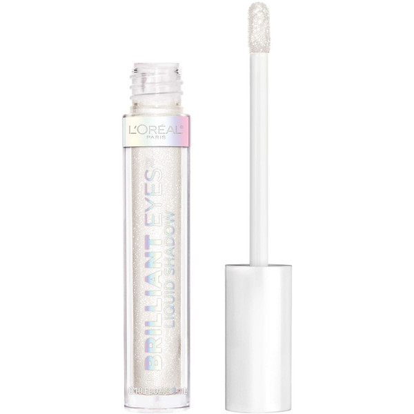 L'OREAL PARIS Brilliant Eyes Shimmer Liquid Eye Shadow Makeup, 460 String of Pearls - 0.1 oz