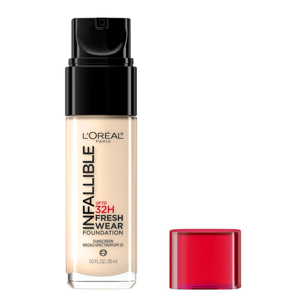 L'Oreal Paris Infallible 24 Hour Fresh Wear Foundation, Lightweight, Rose Pearl - 1 oz
