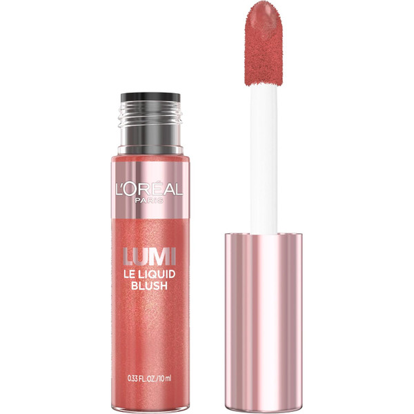 L'OREAL PARIS Lumi Le Liquid Blush, Intense Liquid Pigments, 630 Glowy True Rose - 0.33 fl oz